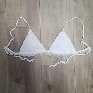 White bathing suit top